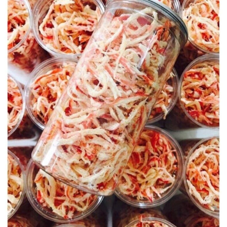 Mực hấp nước dừa hộp 200g