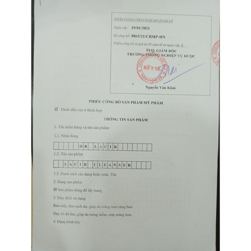 Sữa rửa mặt kiềm dầu Dr.lacir