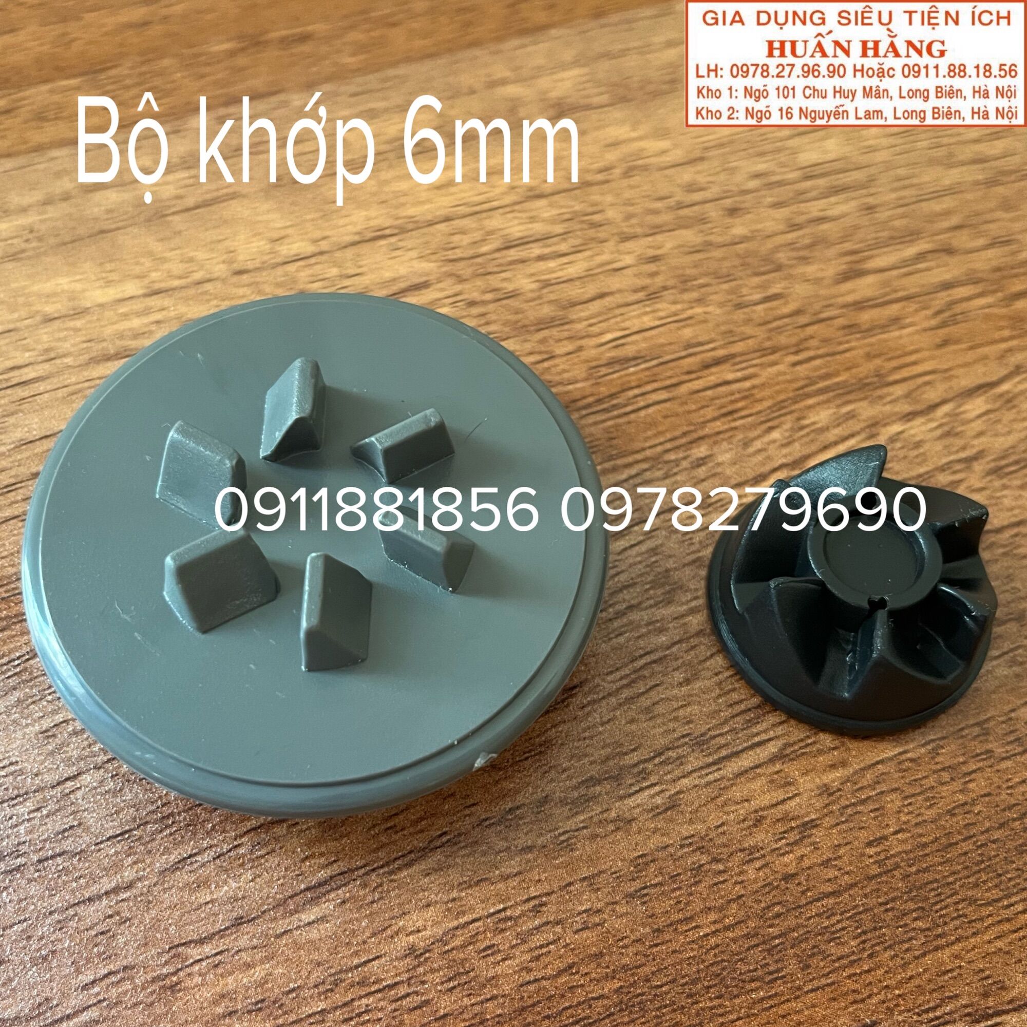 Phụ kiện thay thế - Bánh răng máy xay Panasonic, Tiger... (ren 6mm)