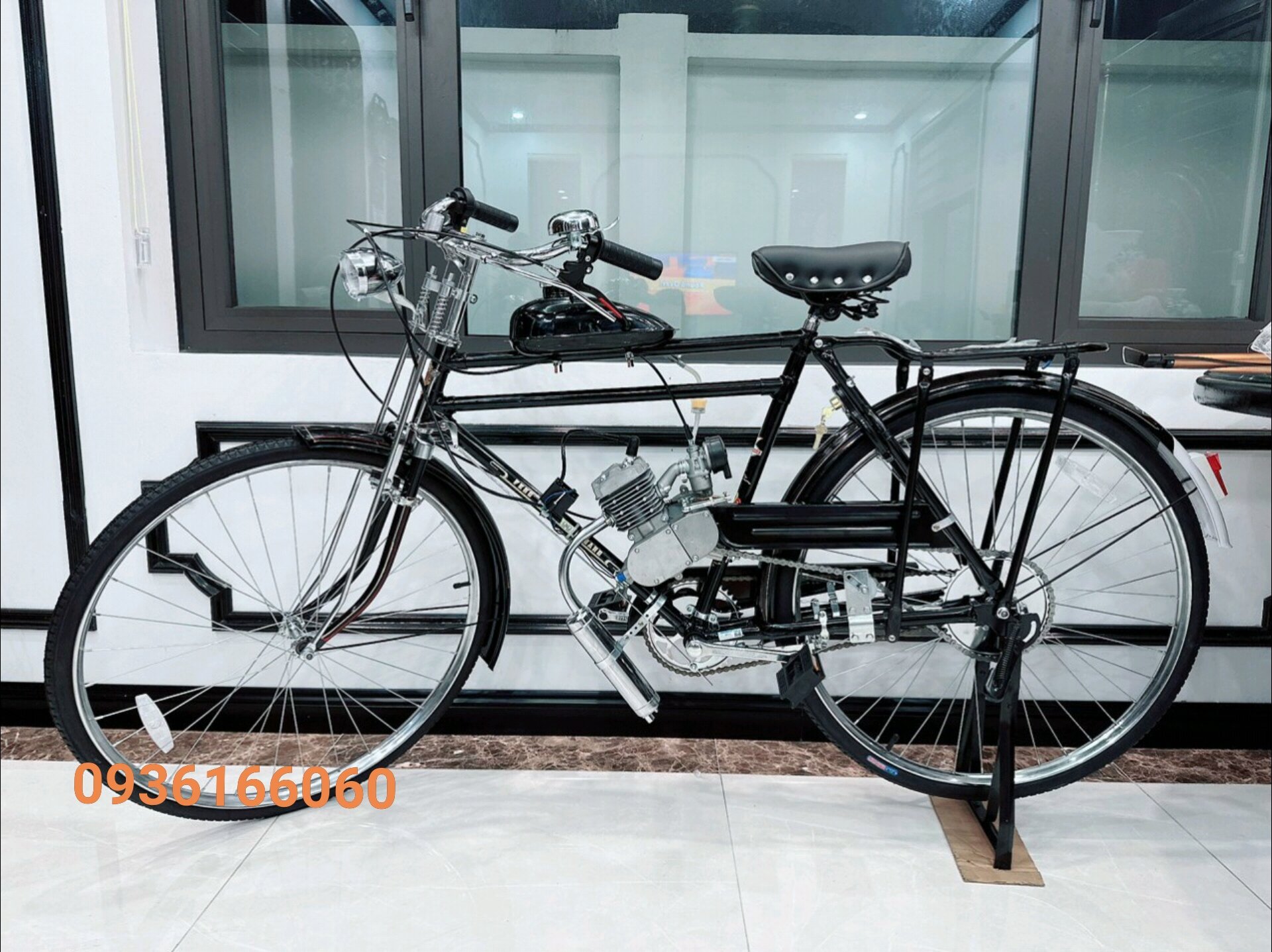 XE ĐẠP PHƯỢNG HOÀNG CỔ ĐIỂN GẮN ĐỘNG CƠ 2 THÌ