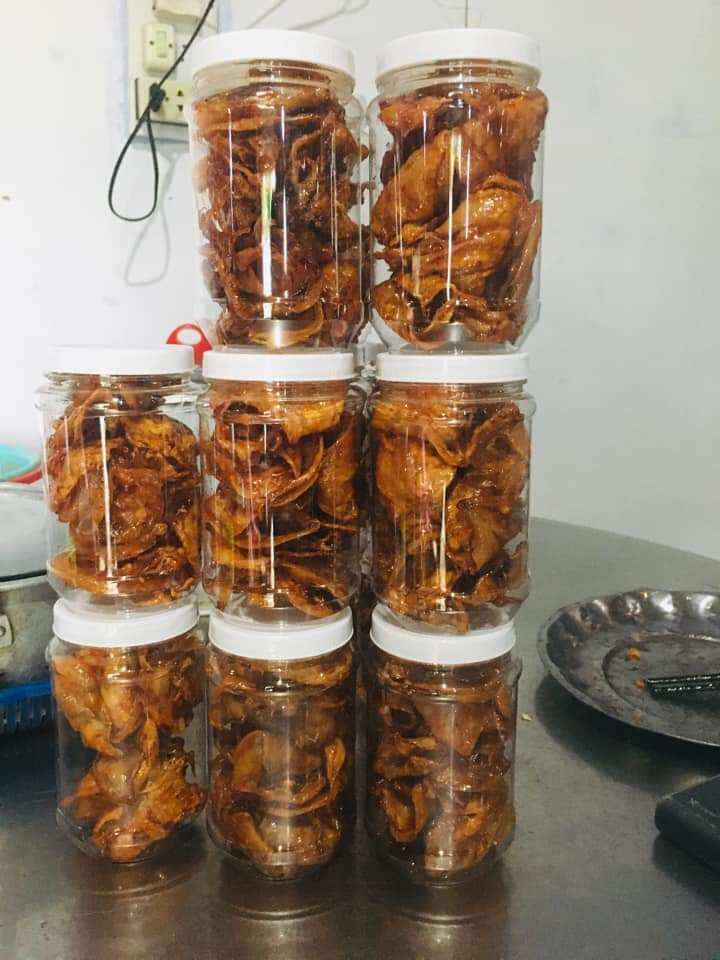 Khô mực sữa rim sate ớt 180 gram