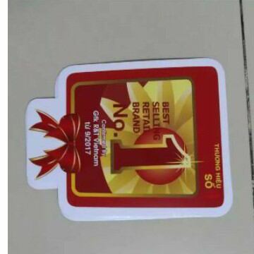 Combo 10 tem dán số một