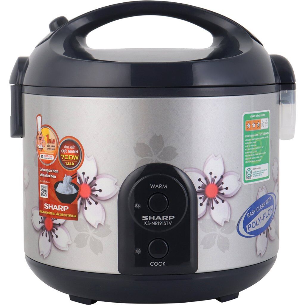 Nồi cơm điện sharp 1.8 lít ks-nr191stv