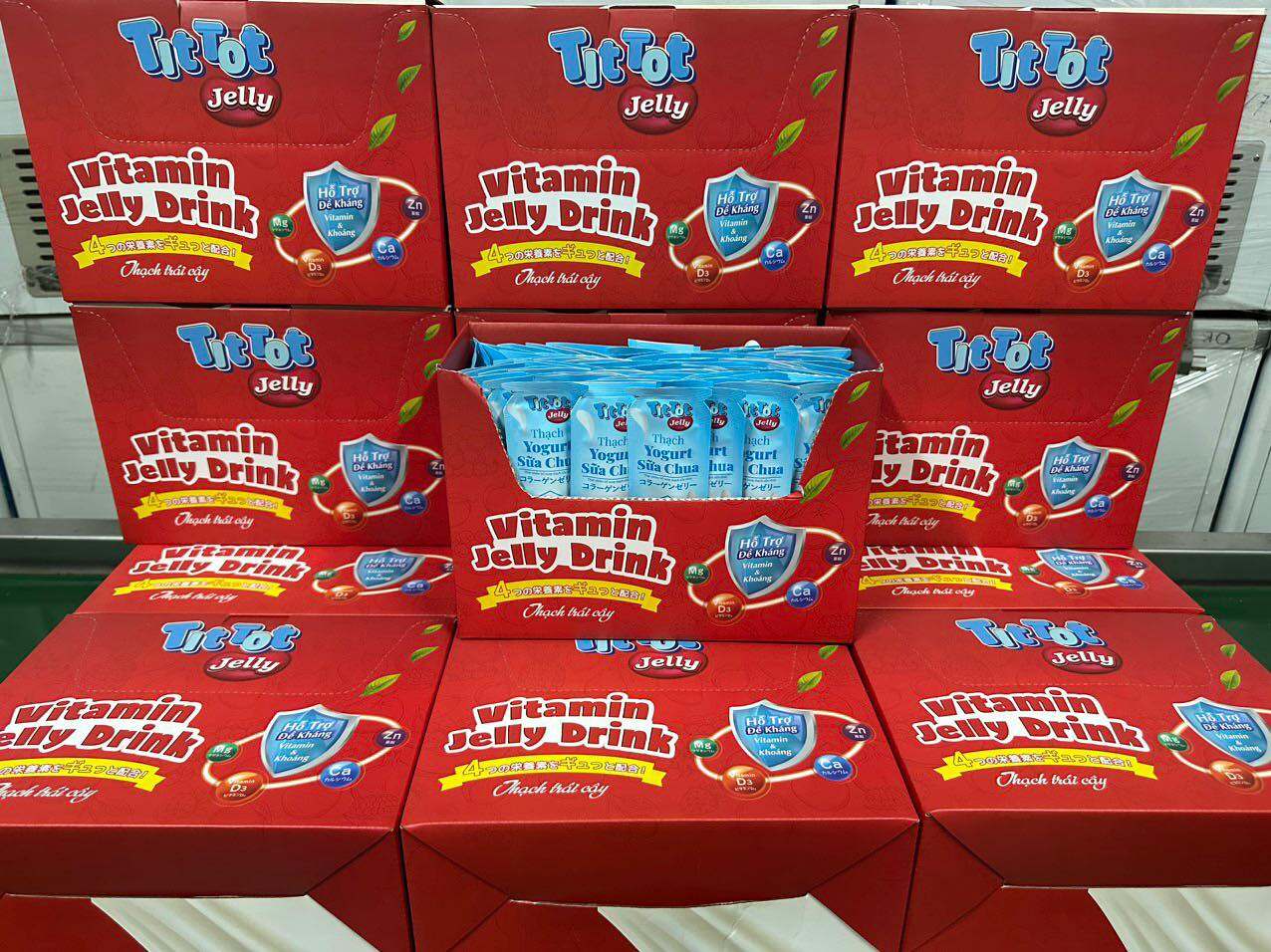 Thạch sữa chua TIttot mix 5 vị