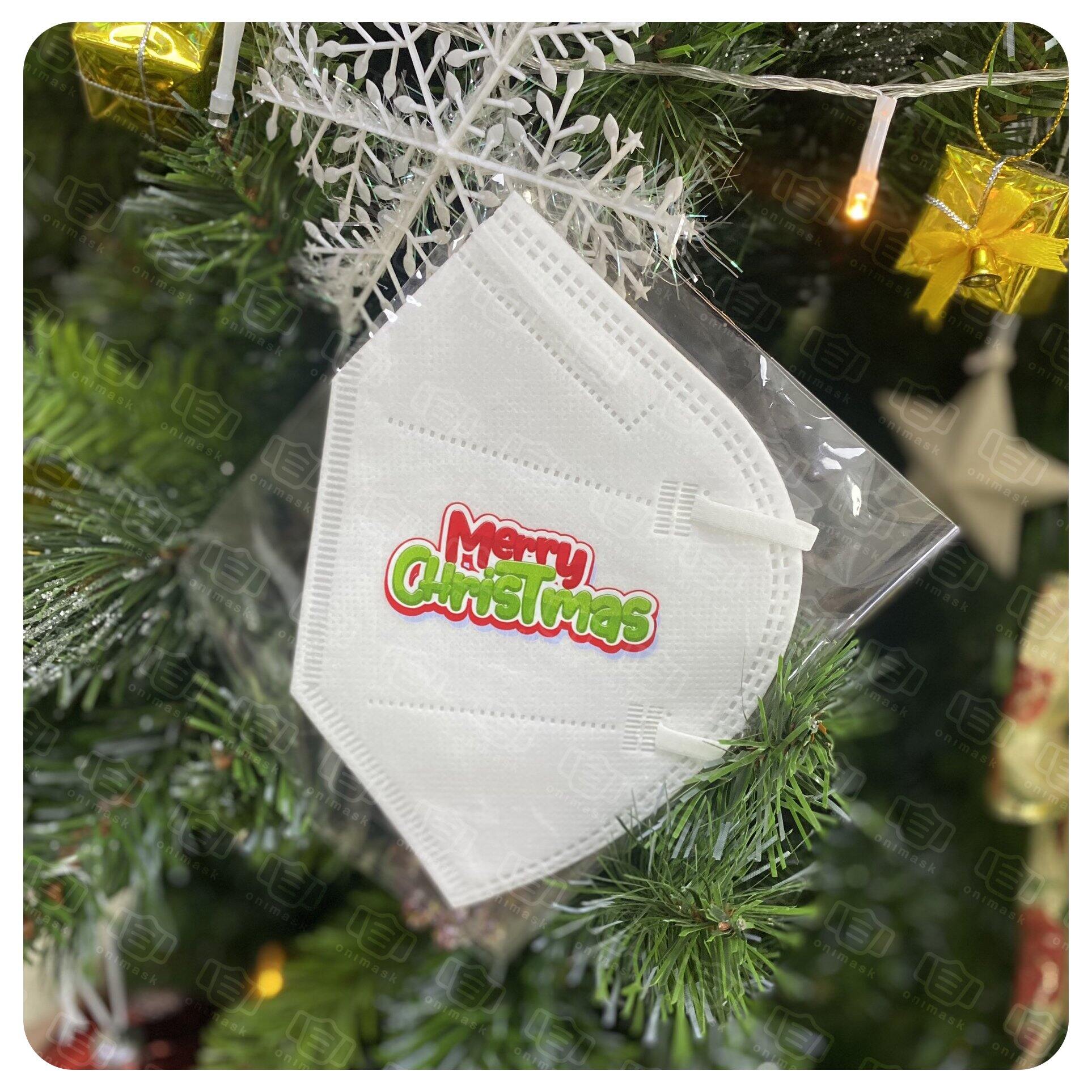 Khẩu trang Giáng sinh 2023 Merry Christmas (10 cái)