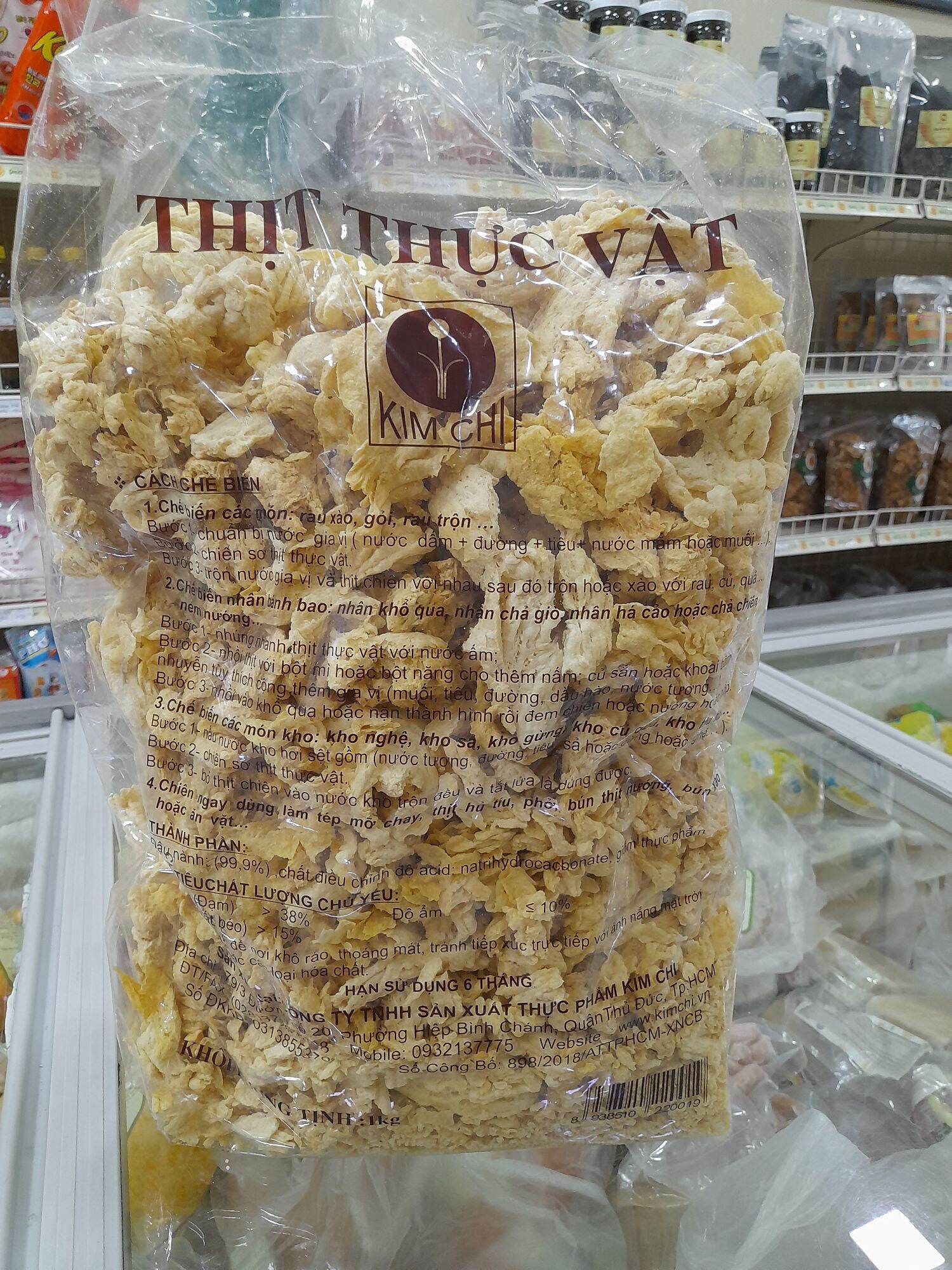 Thịt chay thực vật (tóp mỡ chay) 1kg Bịch bự