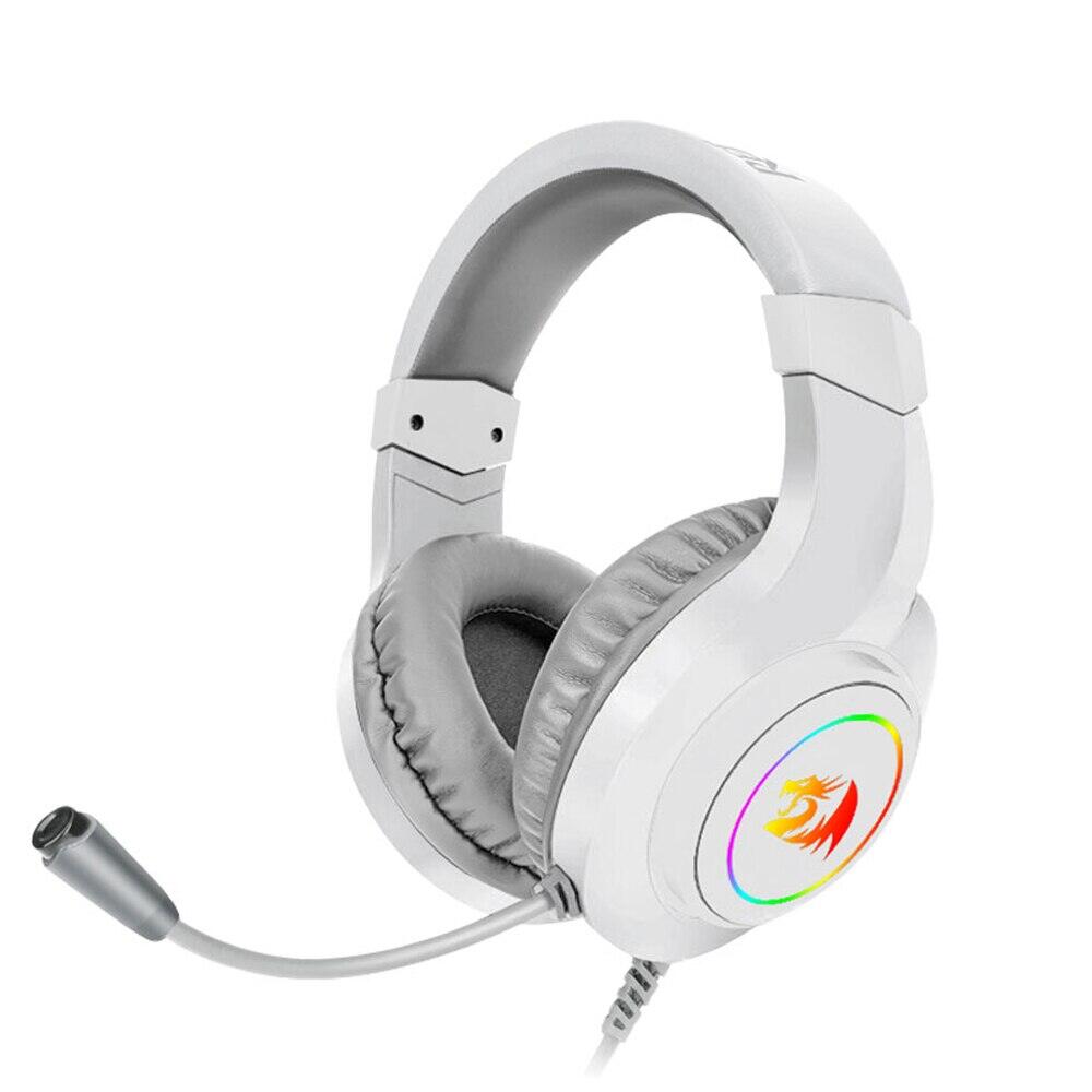 Redragon hylas h260 rgb tai nghe chơi game với âm thanh vòm 3.5 mm máy tính pc tai nghe nhét tai micro cho ps4 switch xbox-one văn phòng nghiên cứu trò chơi điện tử tai nghe hifi thông thường