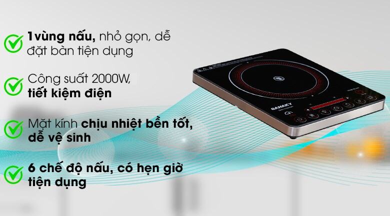 Bếp hồng ngoại đơn sanaky không kén nồi snk-2103hgn hàng chính hãng, bh 1 năm