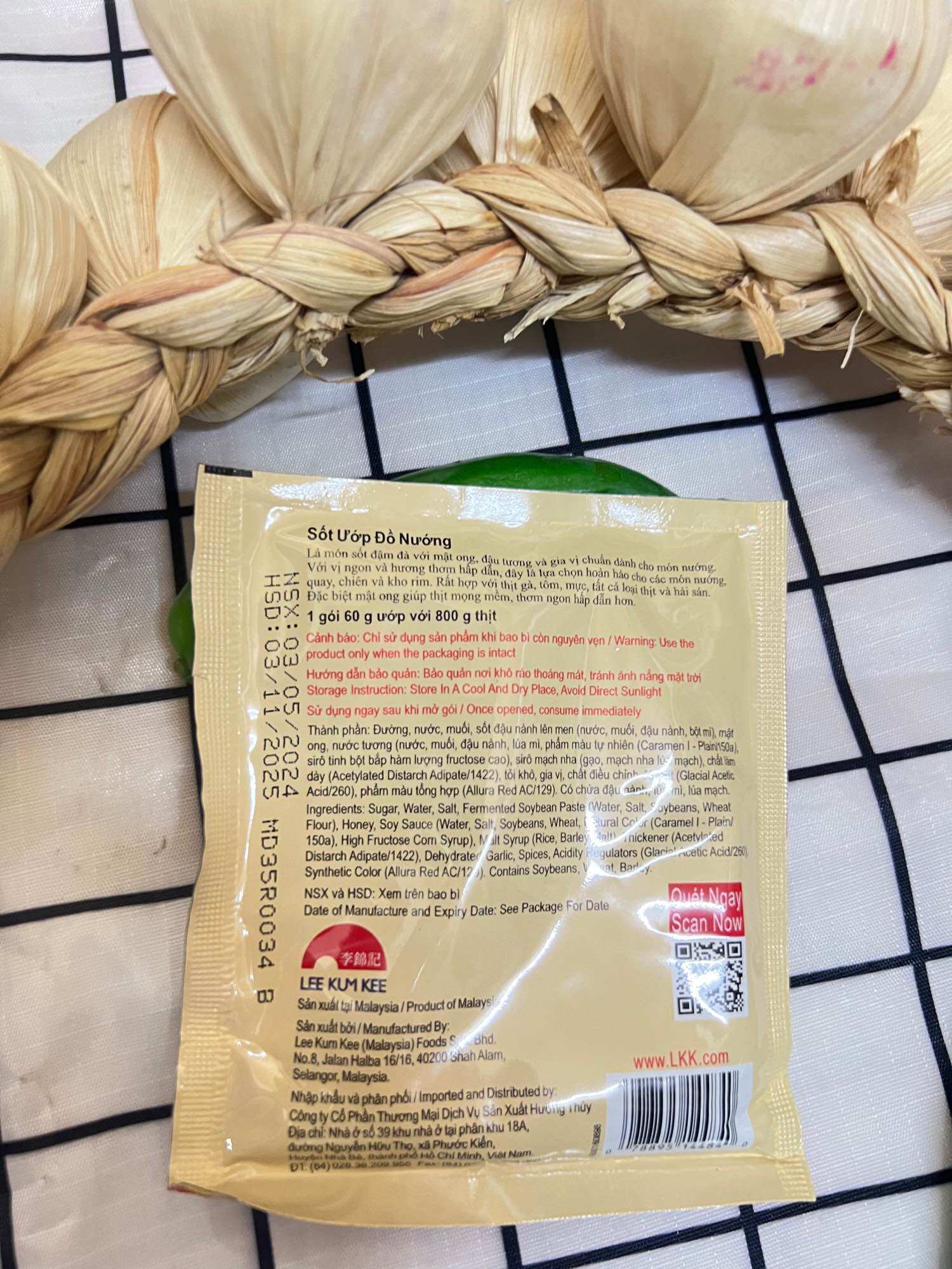 SỐT ƯỚP ĐỒ NƯỚNG LEE KUM KEE GÓI 45GR