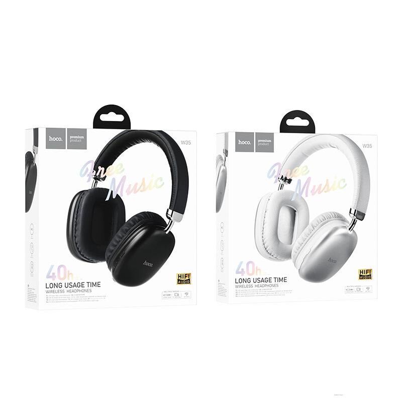 Tai nghe chụp bluetooth Pin 40H bluetooth 5.3 hoco W35