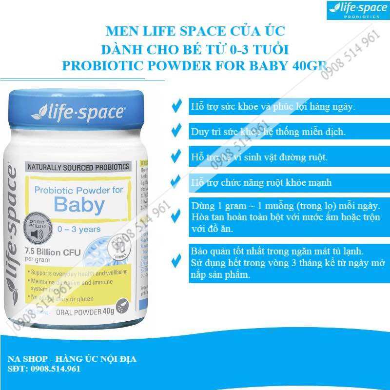 MEN Life Space Probiotic Powder for Baby