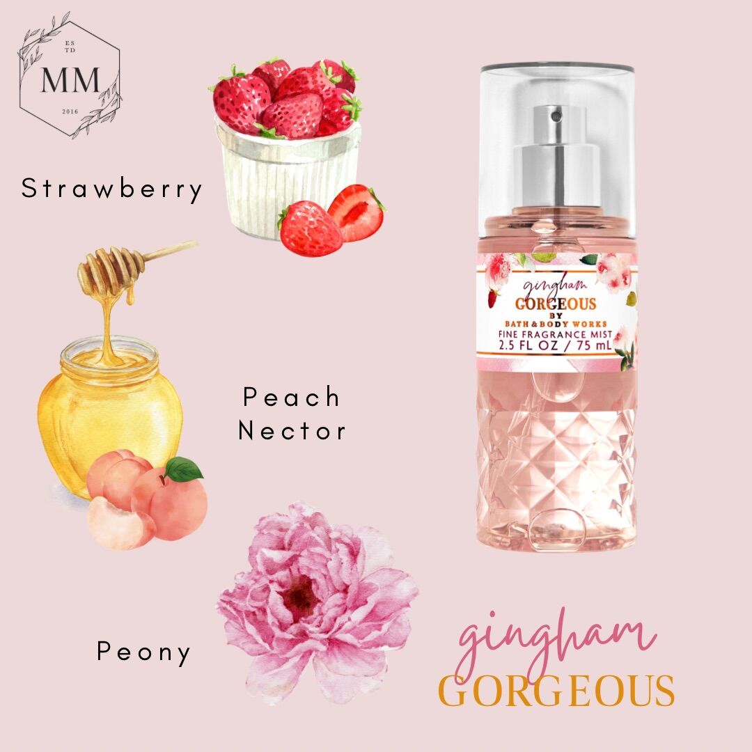 [Moomoocos] Gingham Gorgeous - Xịt thơm toàn thân Bath & Body Works Body Mist