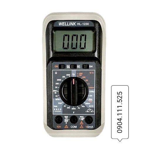 Đồng hồ đo điện vạn năng hiện số wellink hl-1230