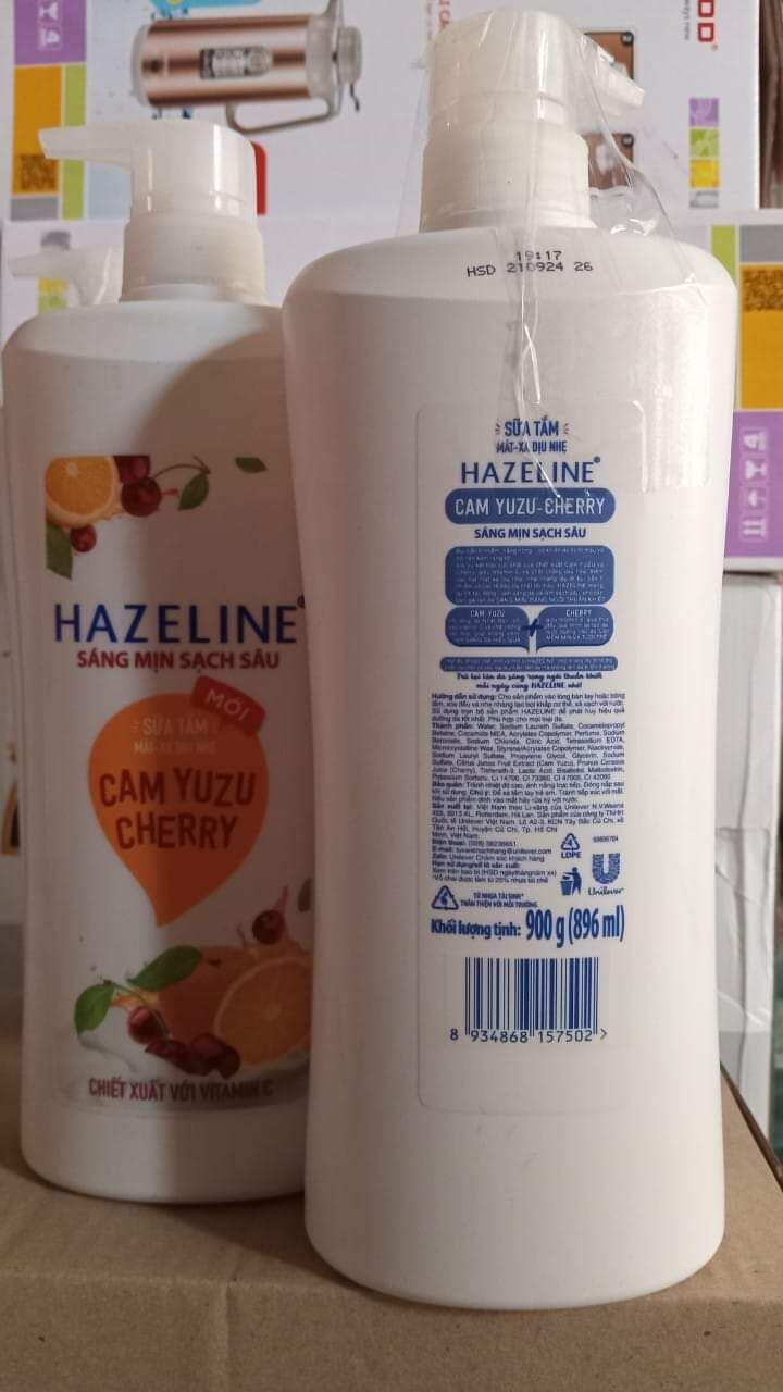 SỬA TẮM HAZELINE 1 lít