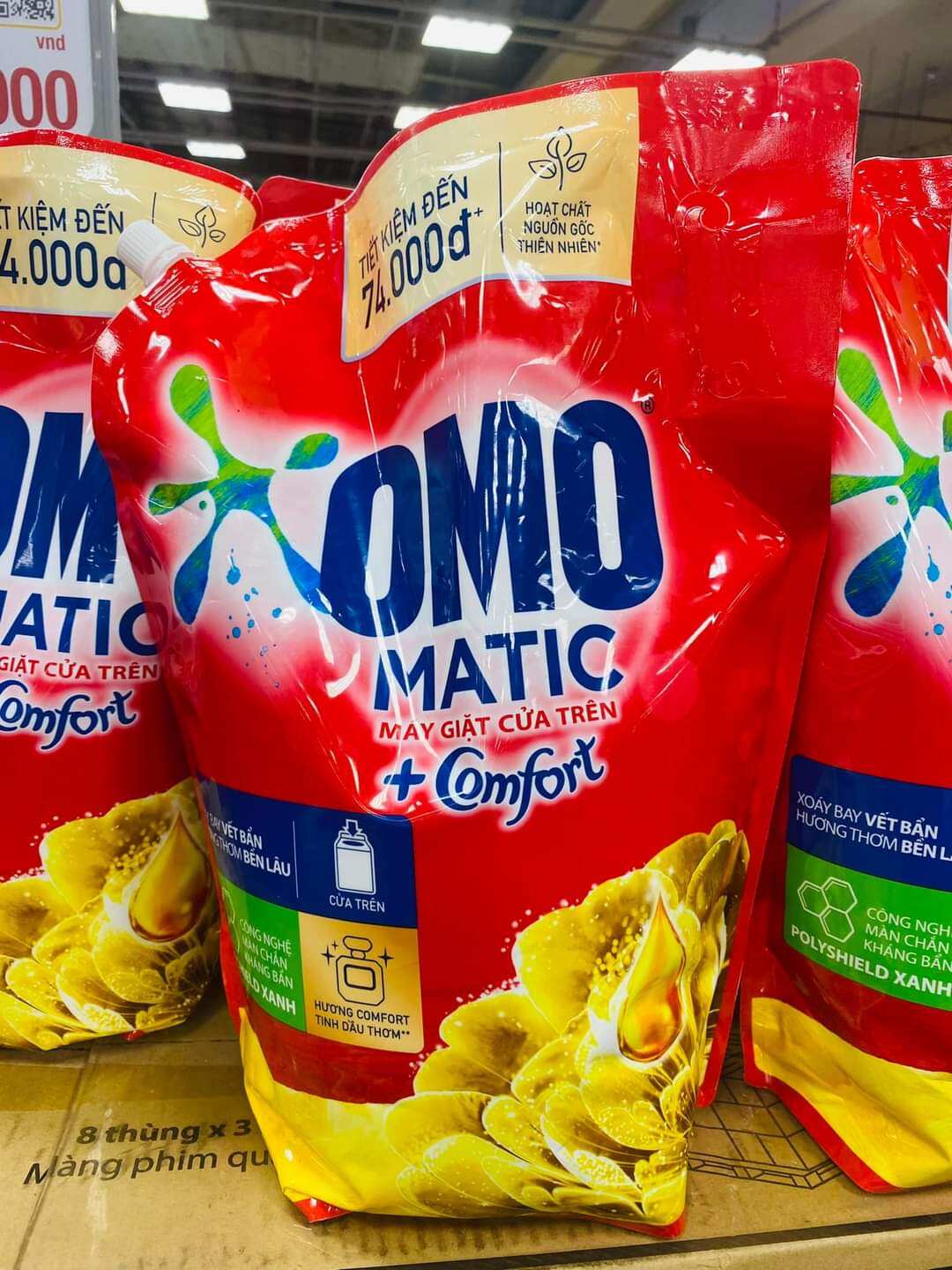 Nước giặt omo matic comfort 3.6 lít