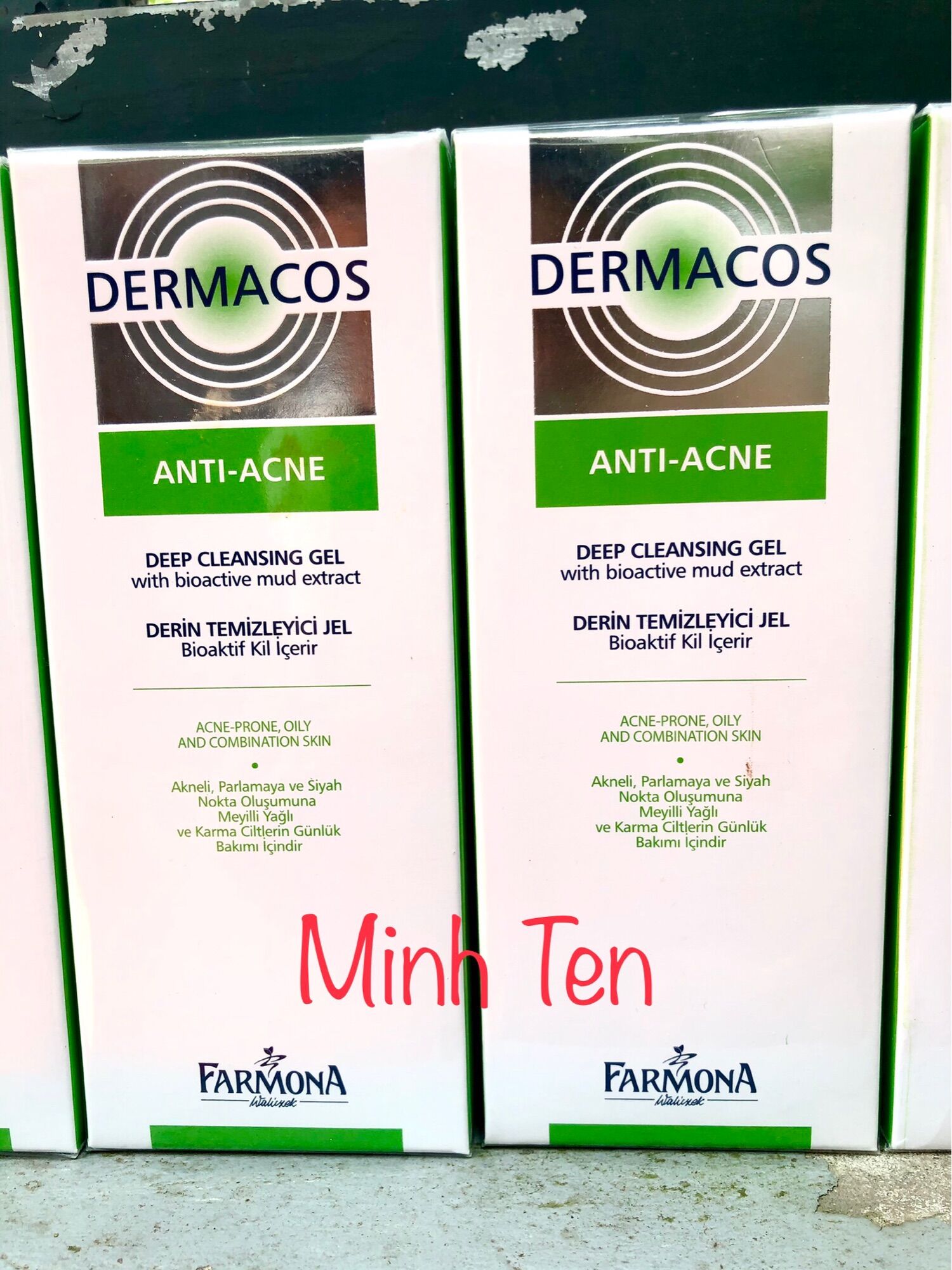 Sữa rửa mặt Dermacos cho da dầu, da mụn, da hỗn hợp