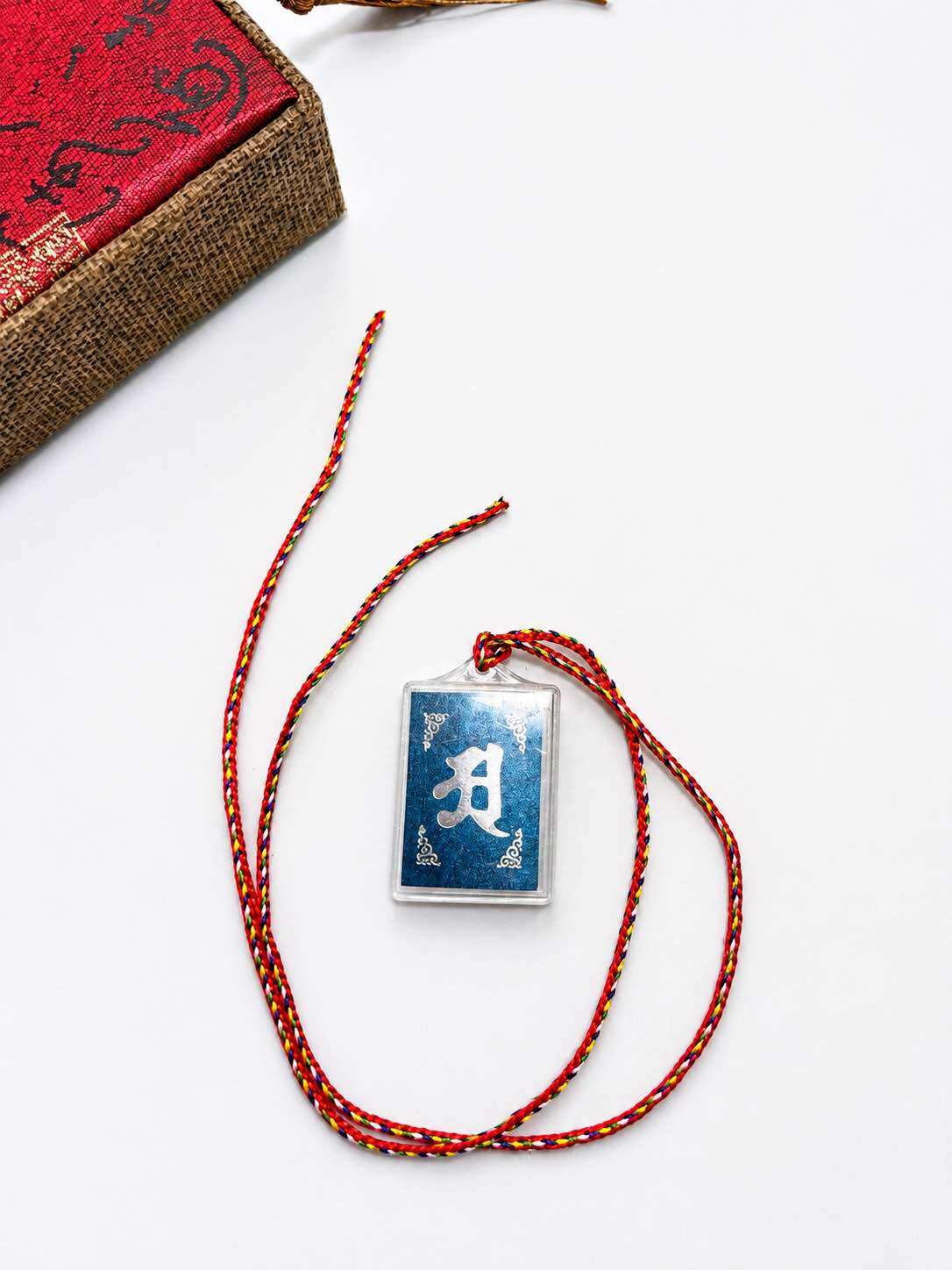 Dây đeo cổ nhựa chú lăng nghiêm xanh