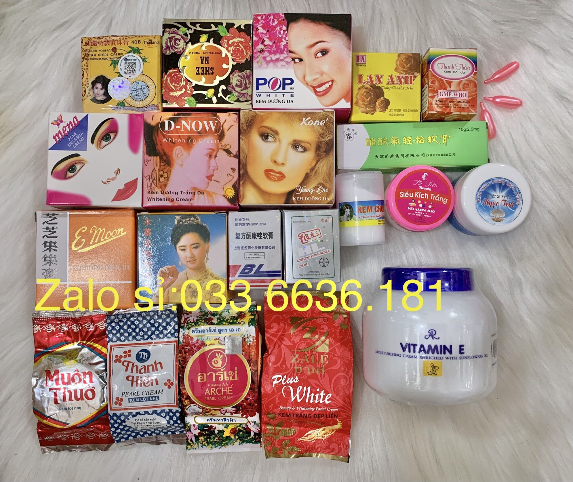 Combo kem trộn trắng nhanh trộn 1