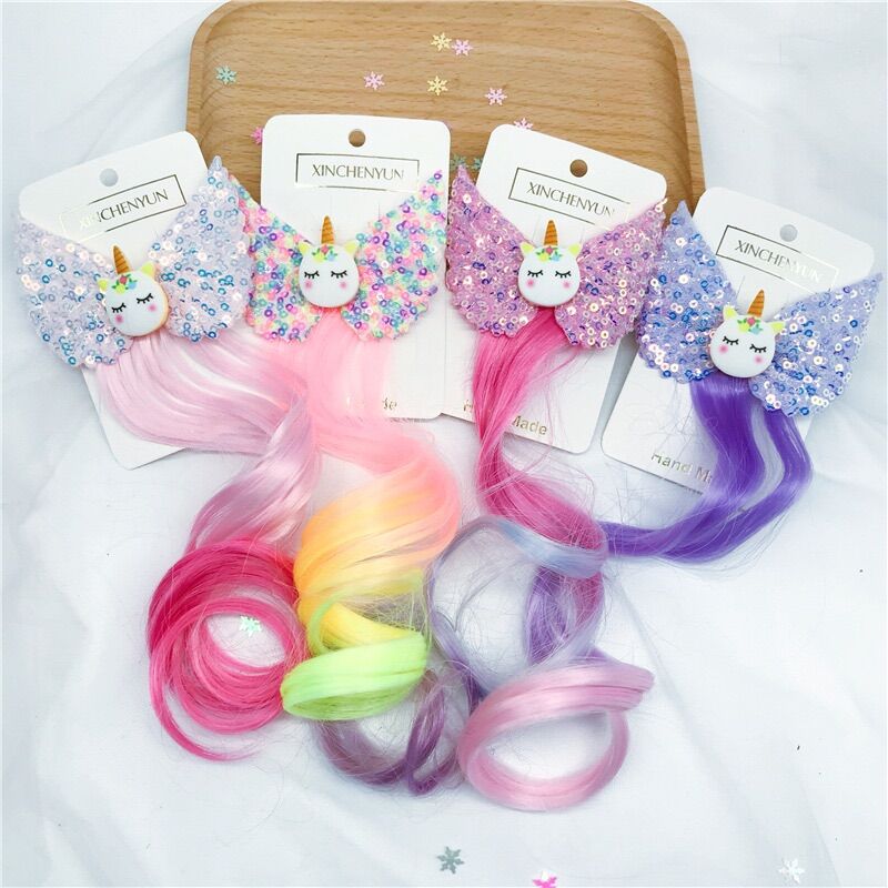 Kẹp Pony cánh kimsa, kẹp tóc giả