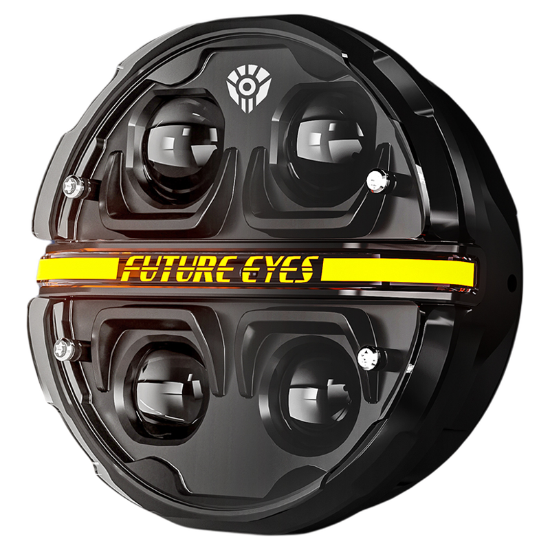FUTURE EYES | Retro Round Headlight Assembly LED With High Low Beam Giá 11,828,000 Đồng*Miễn phí vận chuyển