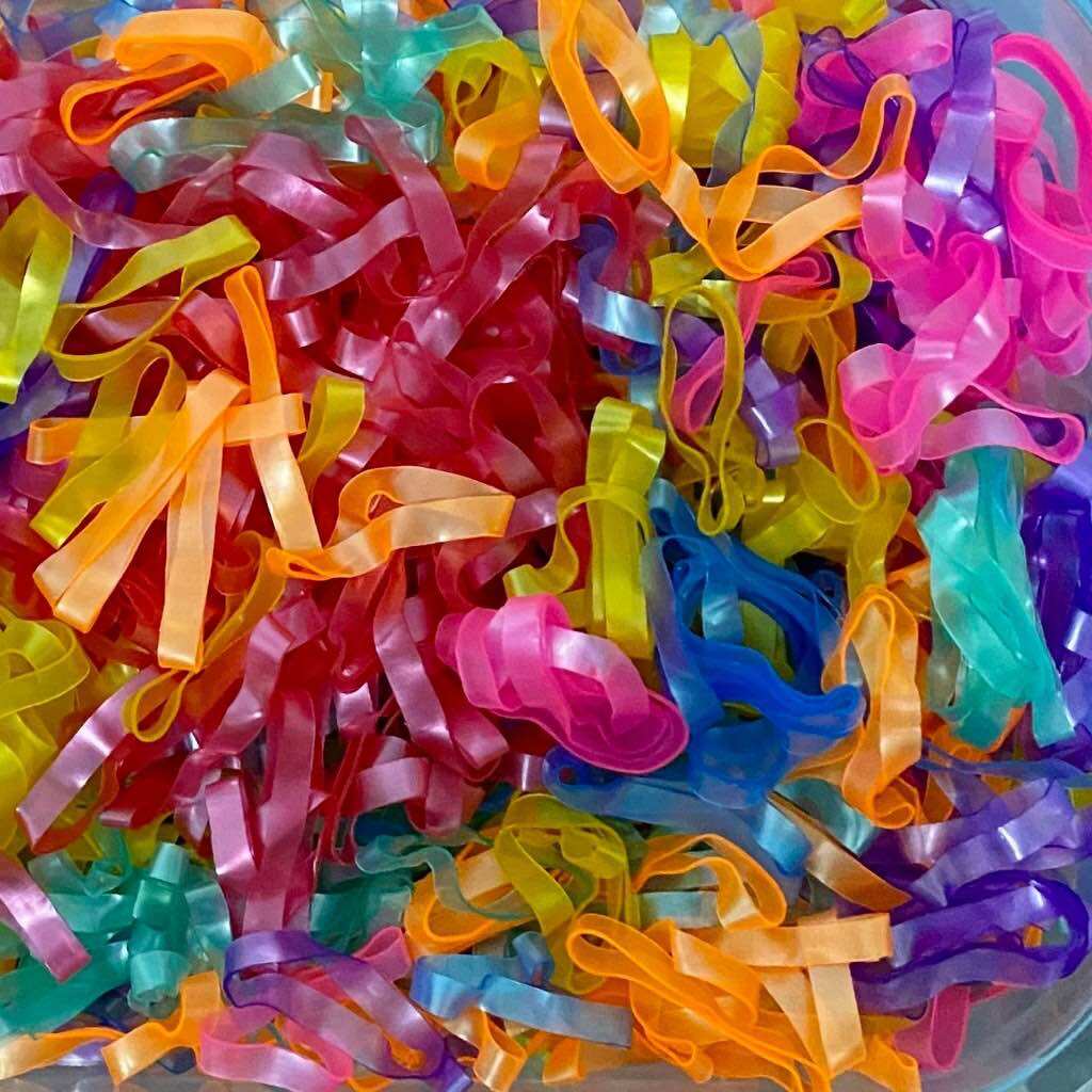 🔥Túi Zip 50g Thun cột tóc co giãn nhiều màu