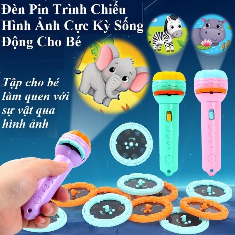 Đèn pin chiếu hình cho bé