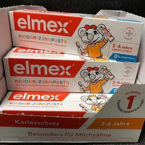 Kem đánh răng trẻ elmex Đức