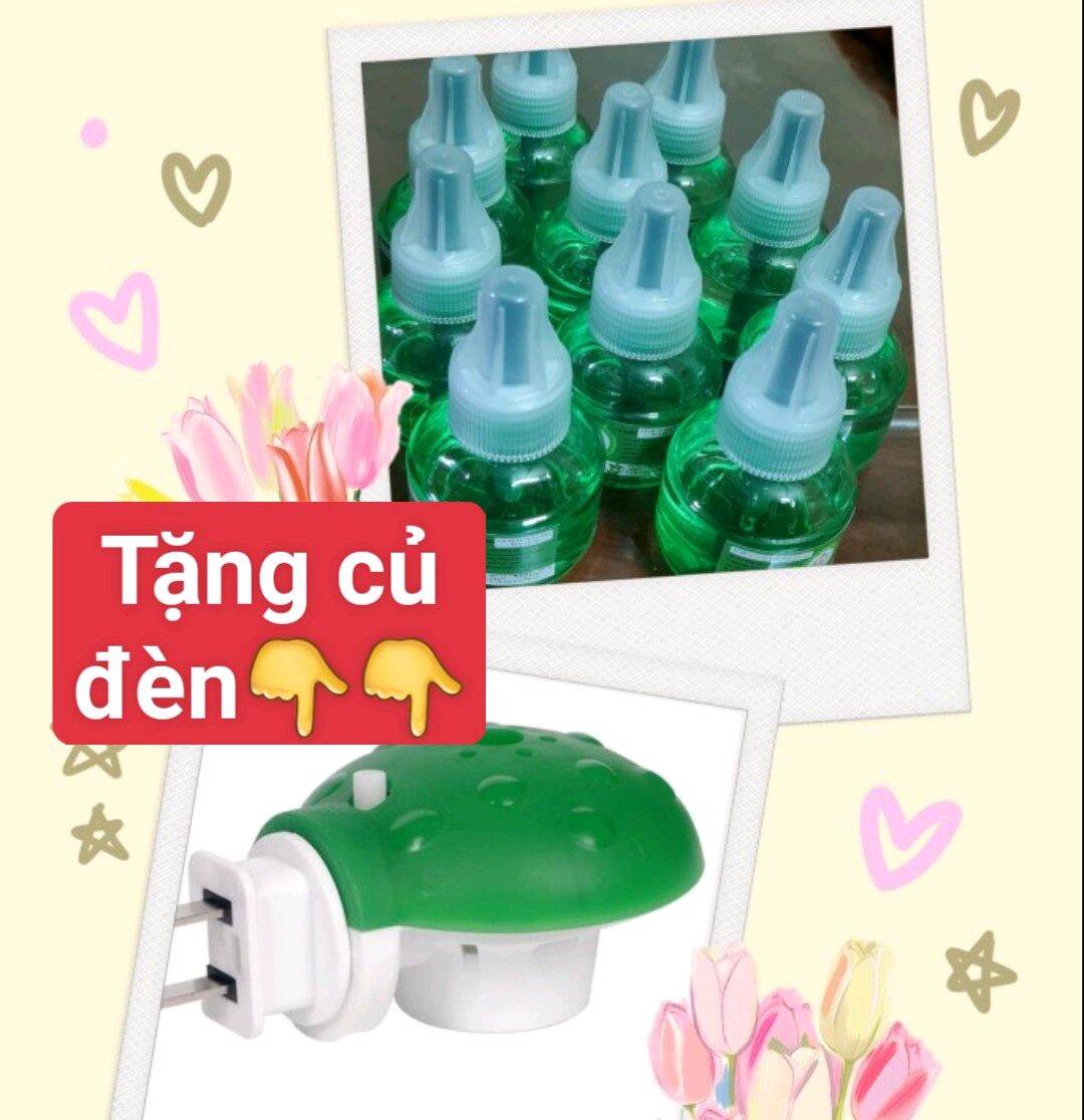 10 lọ tinh dầu đuổi muỗi thiên nhiên Hàn Quốc( tặng củ đèn)