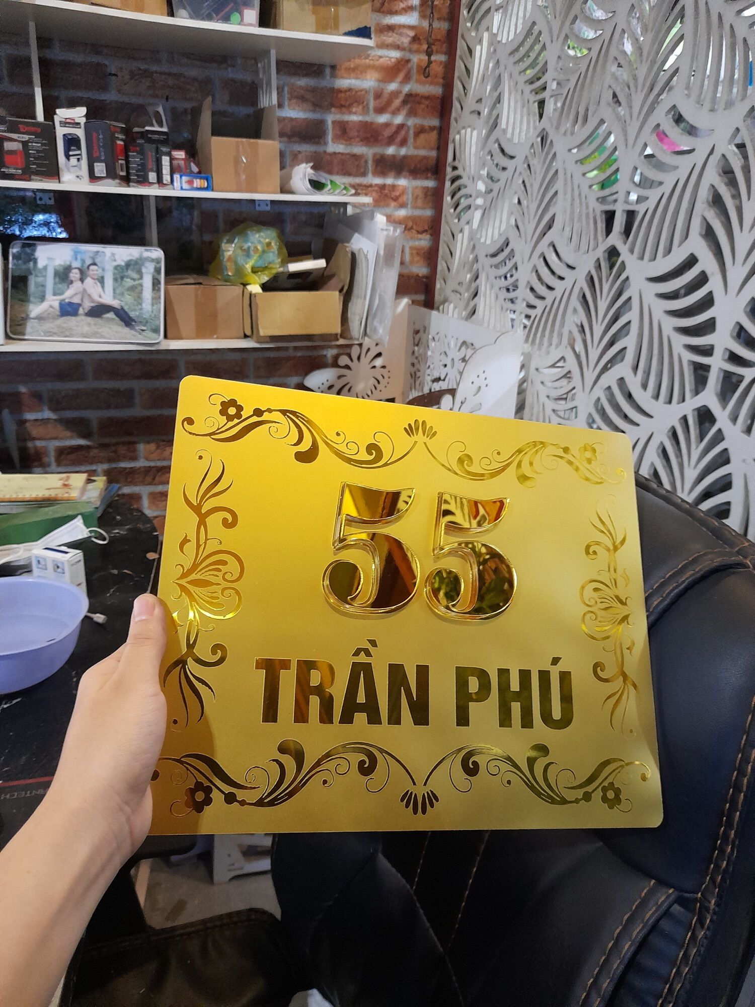 BẢNG, BIỂN SỐ NHÀ ALU GƯƠNG SANG TRỌNG - BỀN - ĐẸP kích thước 20x30
