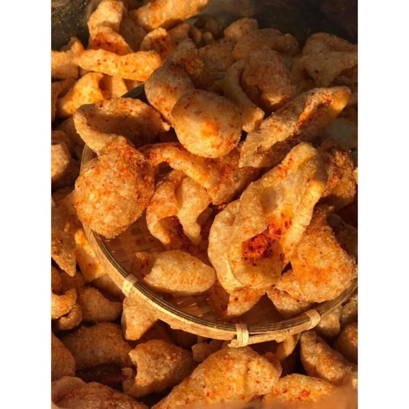 [HCM]Da heo chiên giòn tỏi ớt 150Gr