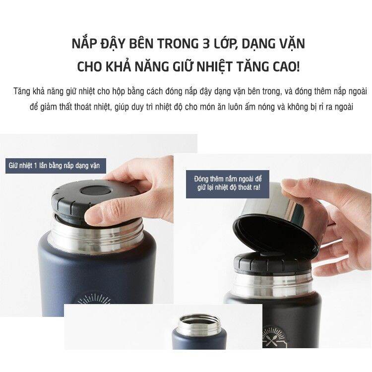 Hộp giữ nhiệt đựng thức ăn lock 500ml