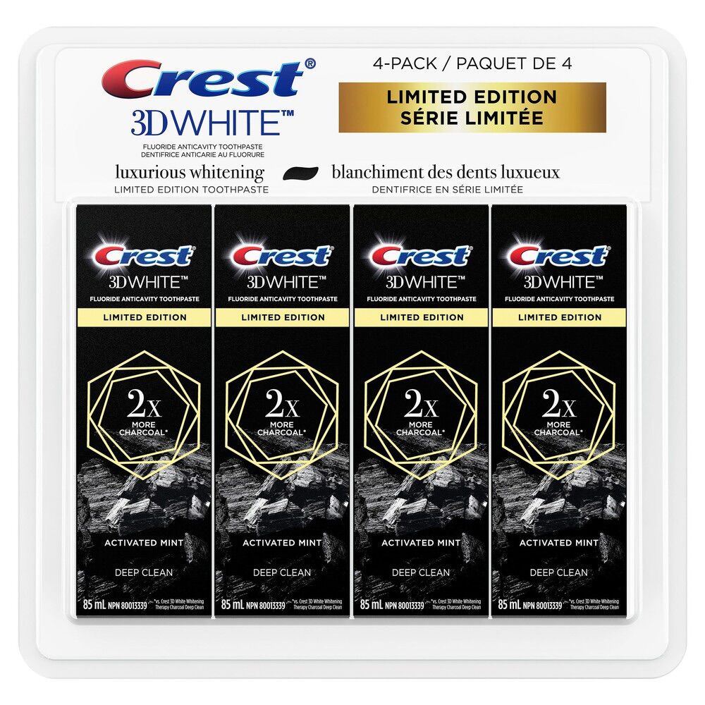 [CREST] Kem đánh răng than hoạt tính Crest Charcoal