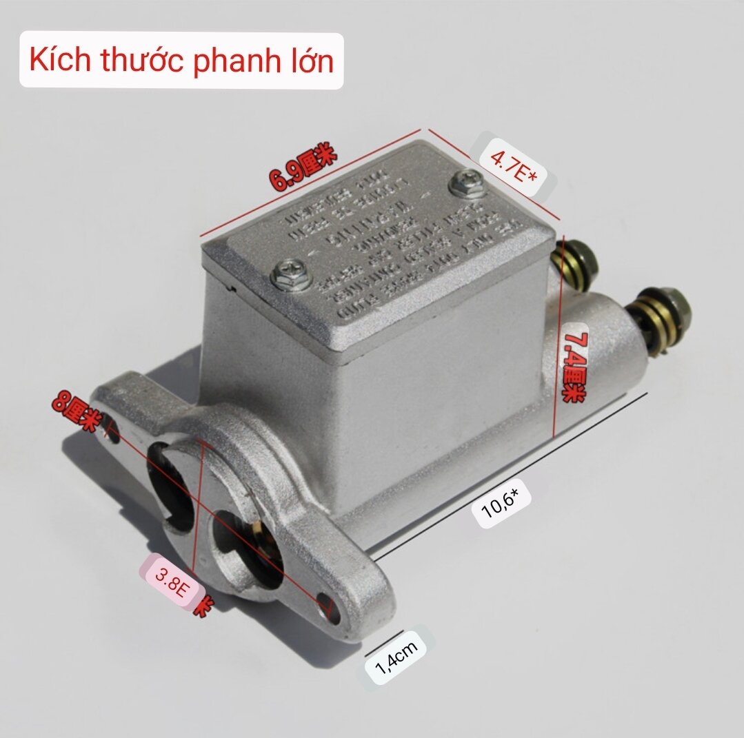 Phanh tổng kép  4 bánh  3 đường dầu