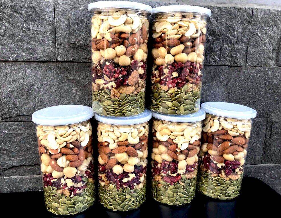 Hạt Dinh Dưỡng 500g- Mix 5 Loại Hạt (macca, óc chó đỏ, hạt điều, hạt bí, hạnh nhân)