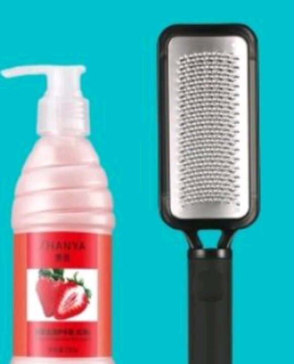 Combo bàn chà gót chân sắt+ kèm mềm gót XINA200ml