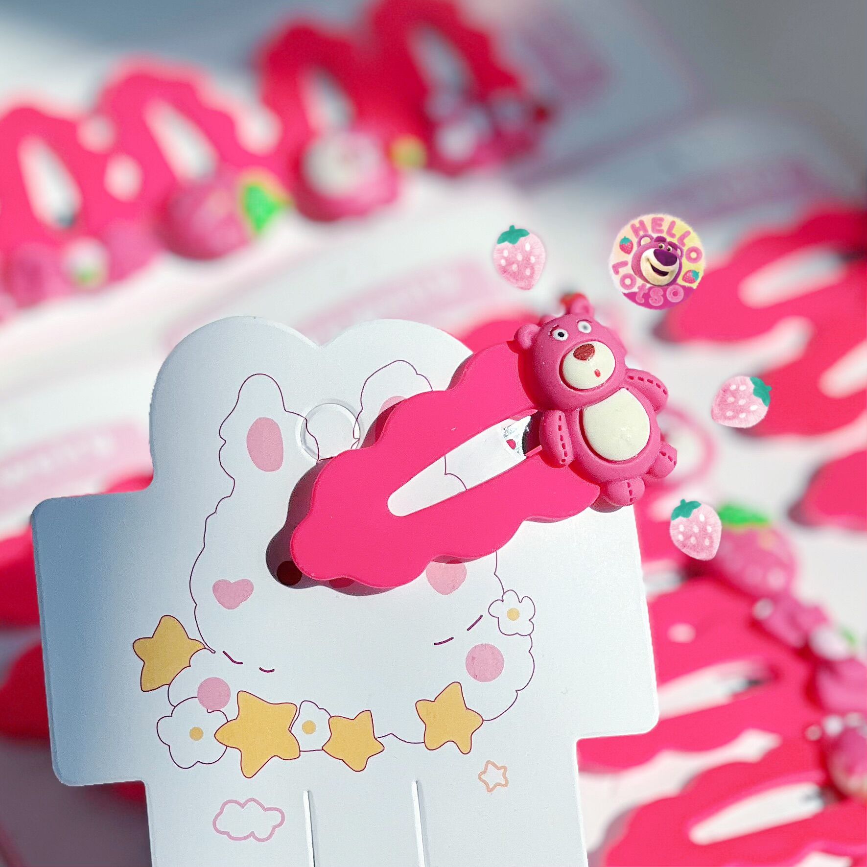 KẸP TÓC MÁI GẤU DÂU LOTSO