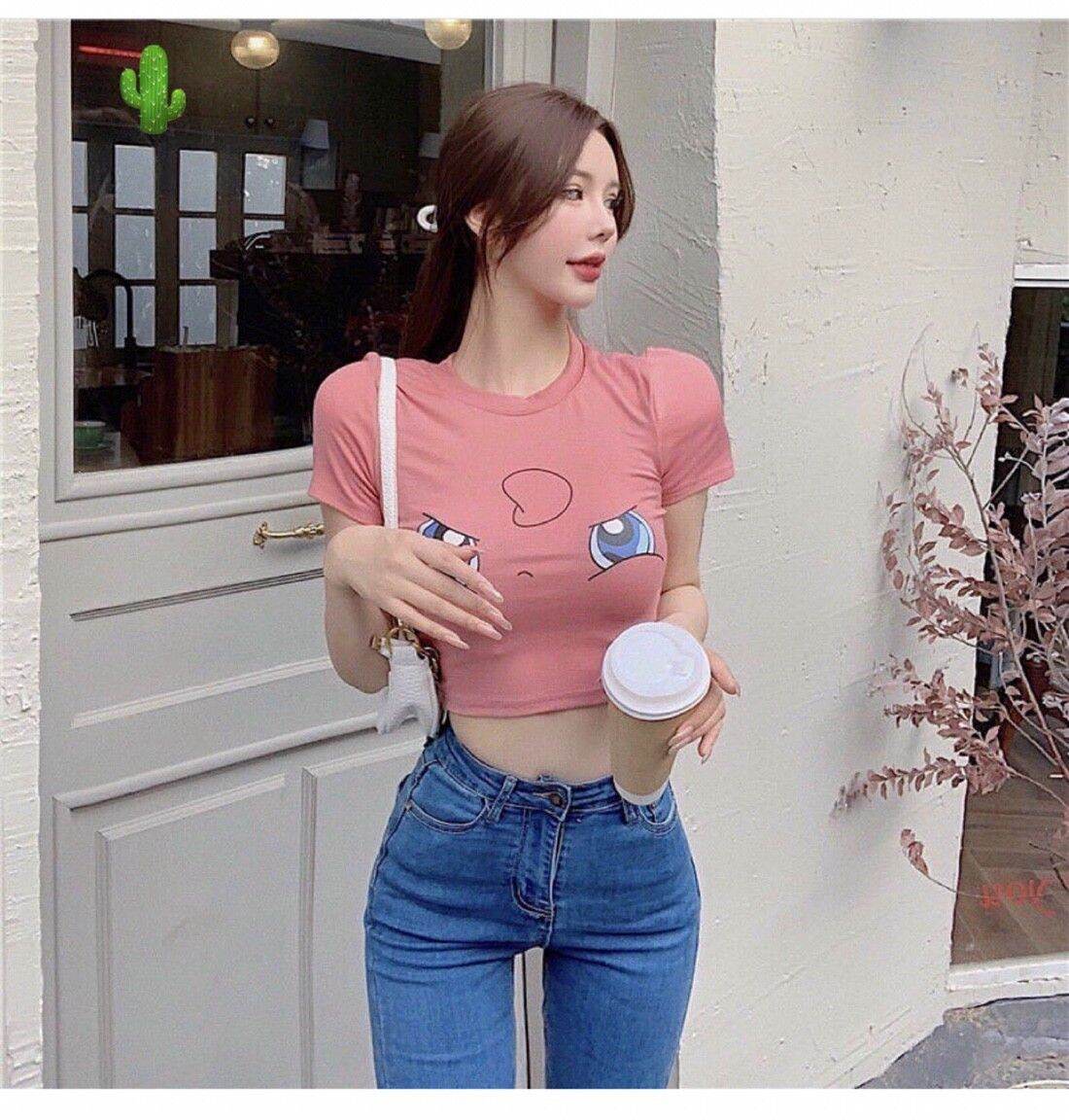 Áo croptop hoạt hình pokemon