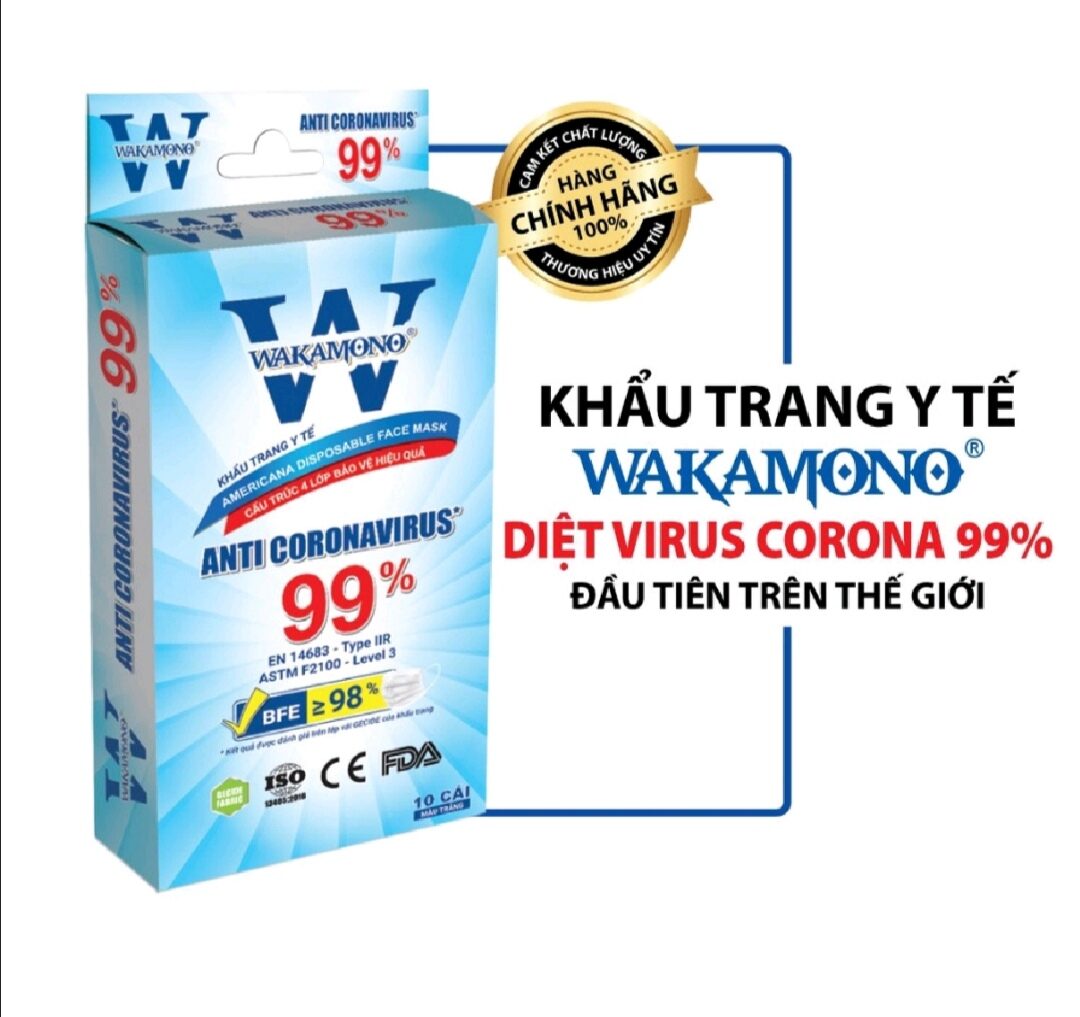 Khẩu trang y tế wakamono hương quế