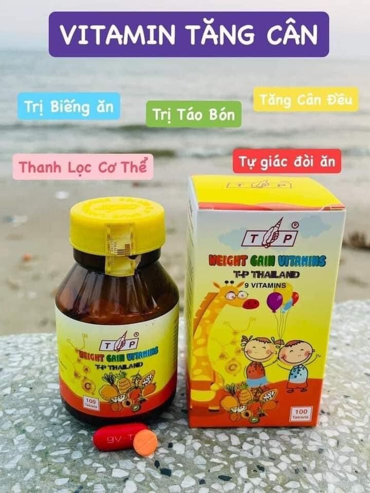 Viên uống Vitamin Tăng Cân Thái Lan 100 viên chính hãng