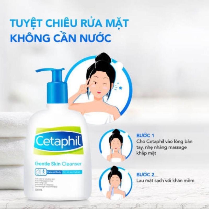 Sữa Rửa Mặt Cetaphil Gentle Skin Cleanser 500ml,473ml