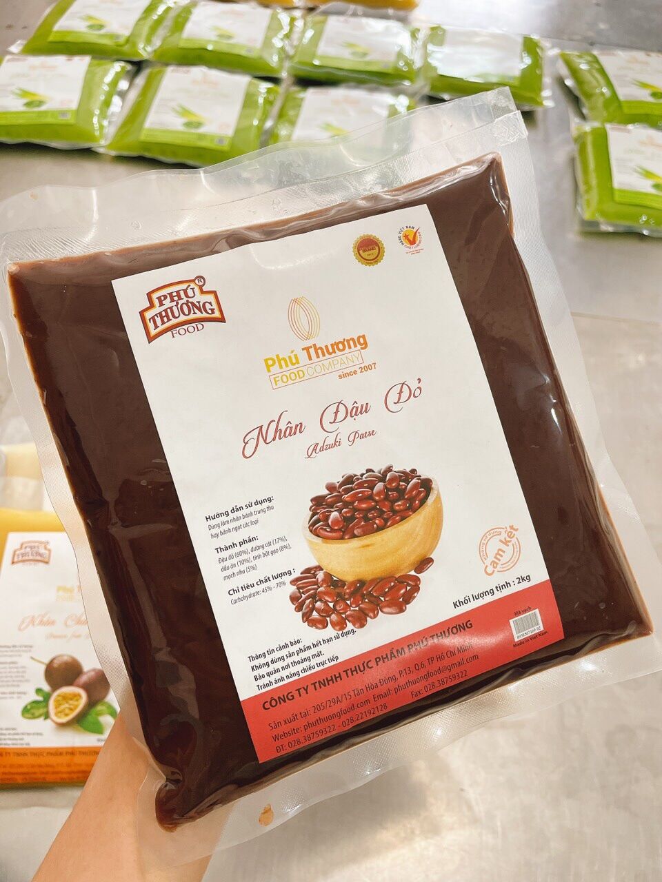 Nhân phú thương đậu đỏ 1kg