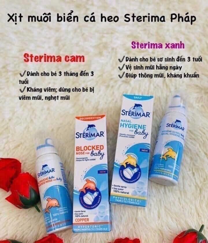 Xịt mũi Sterimar baby 100ml ( Xịt mũi cá heo pháp )