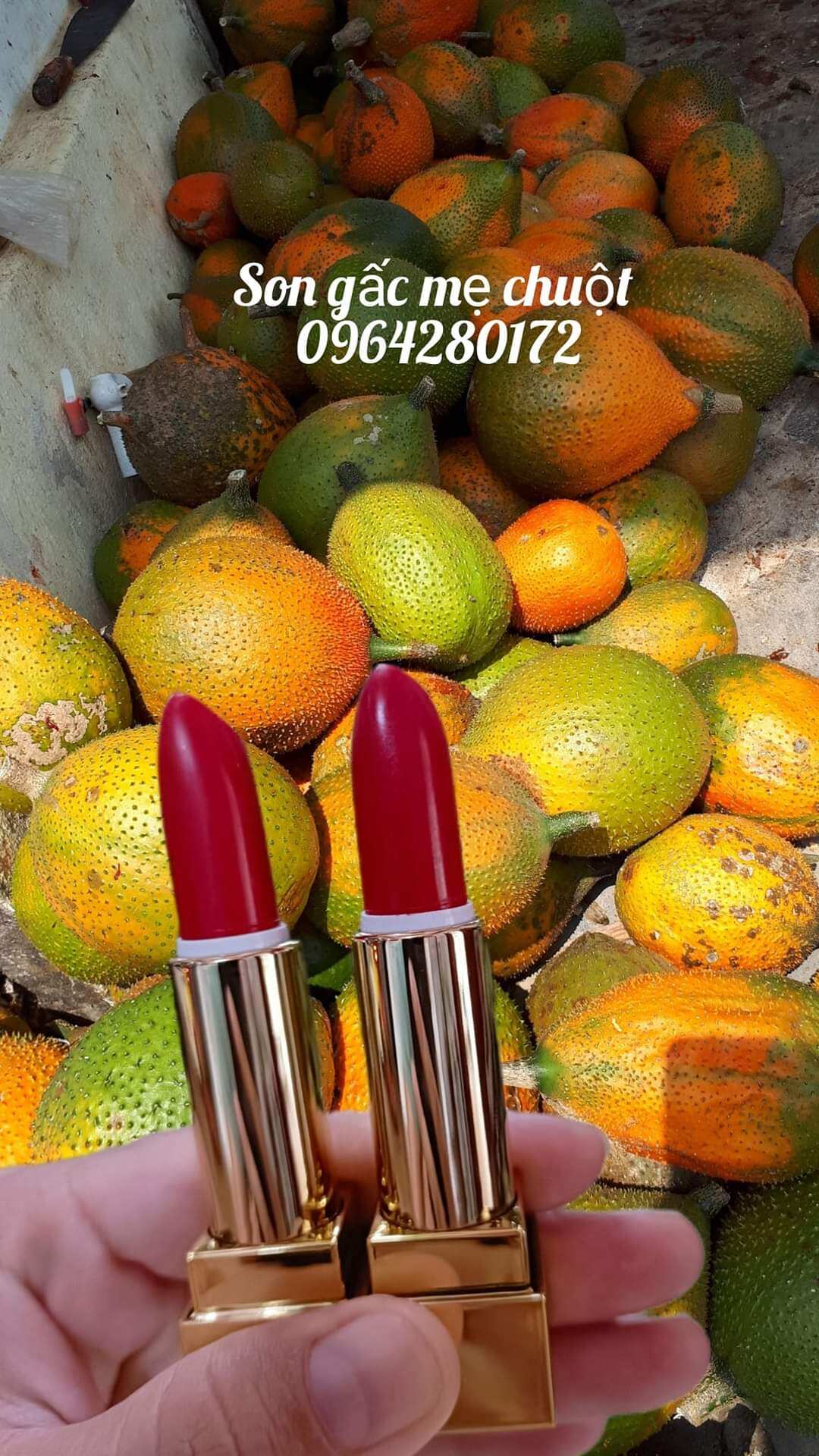 son gấc màu đỏ hồng