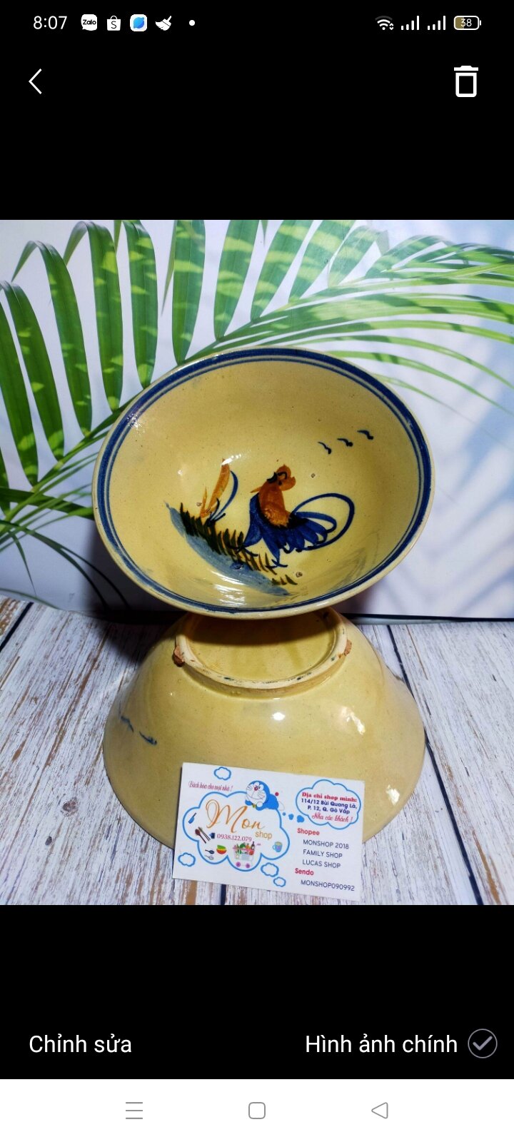 [GỐM THÔ]COMBO 2c TÔ CON GÀ XƯA