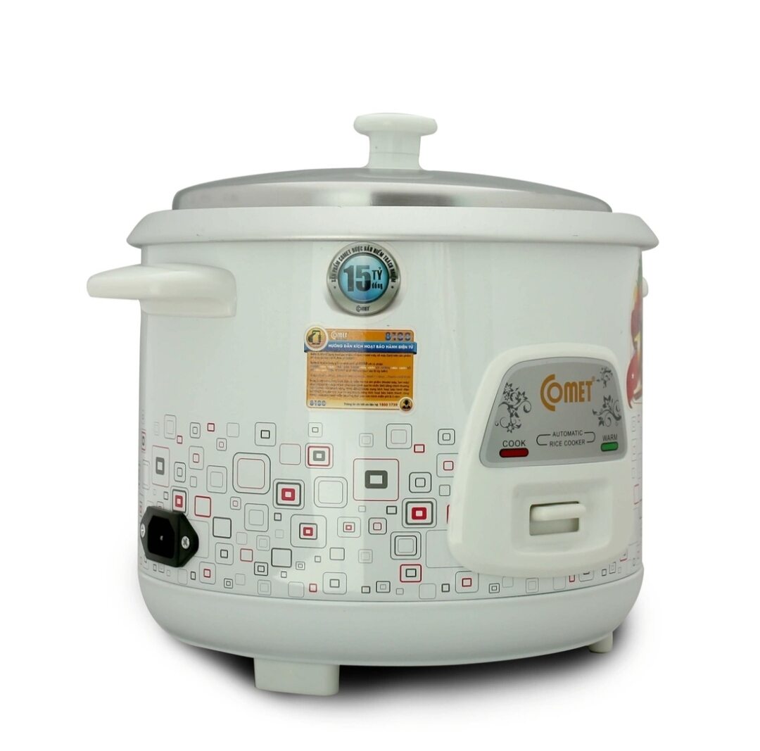 Nồi cơm điện nắp rời 1.2lit COMET CM8009