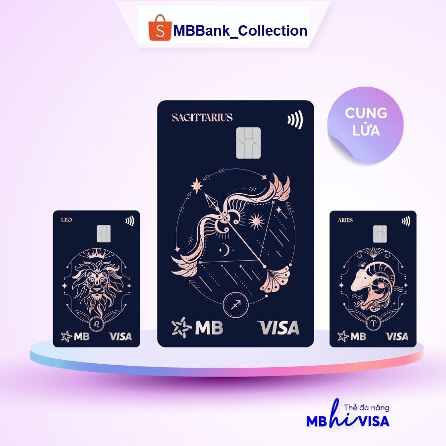 Bộ sưu tập thẻ MB hi collection phiên bản 12 cung hoàng đạo-