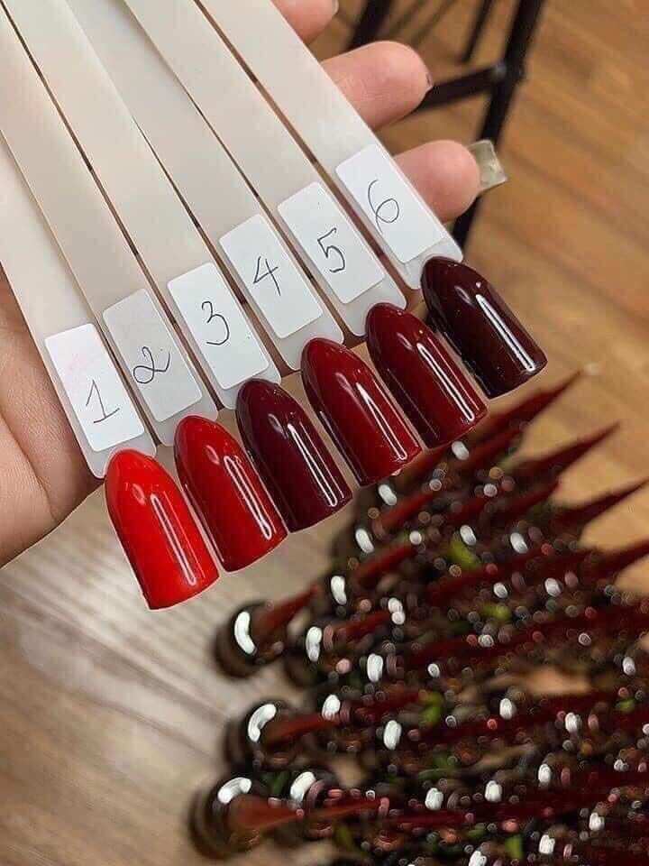 Sơn gel Mxbon màu đỏ - hàng chính hãng