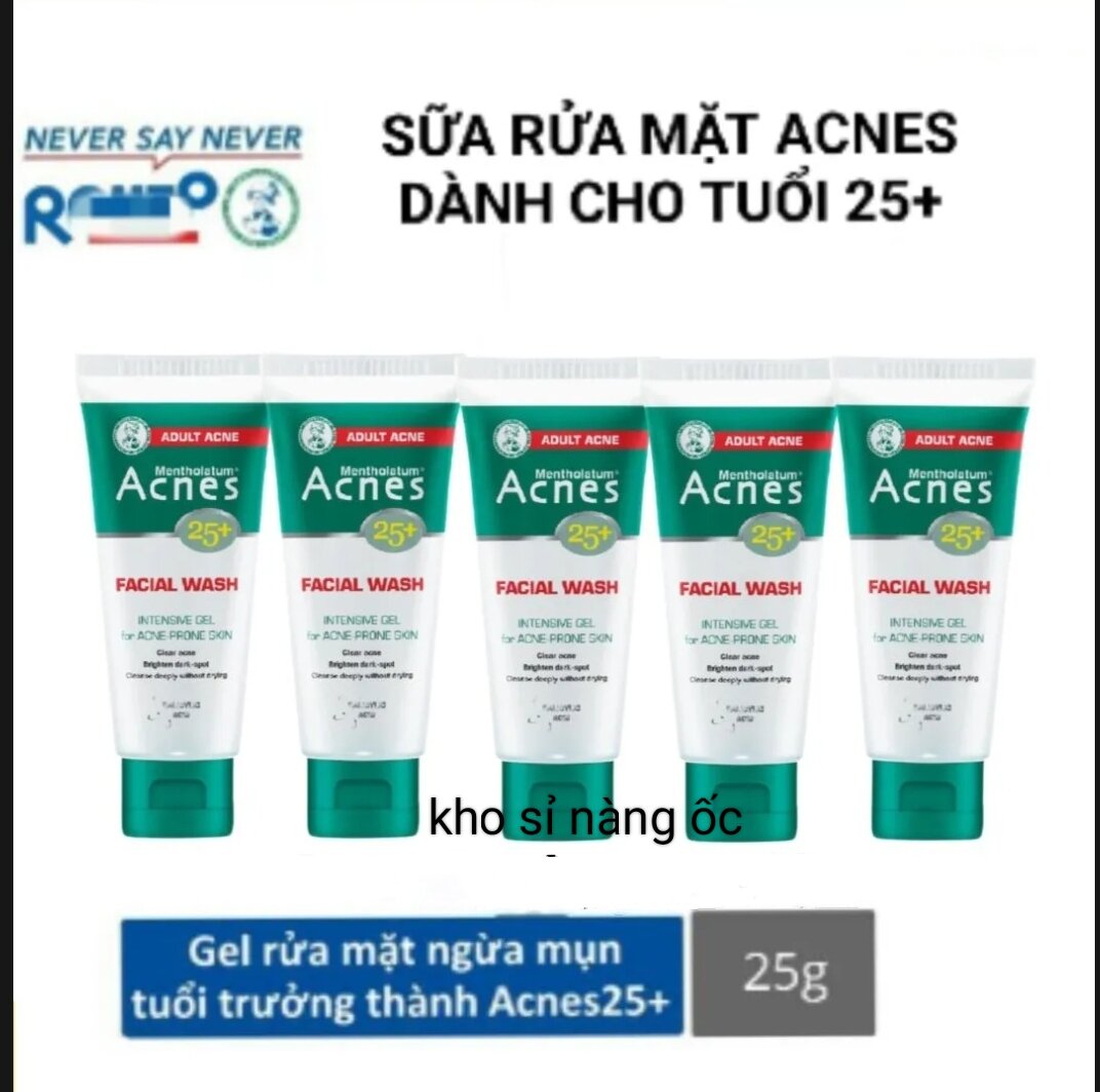 Combo 5 - sữa rửa mặt acnes 25+