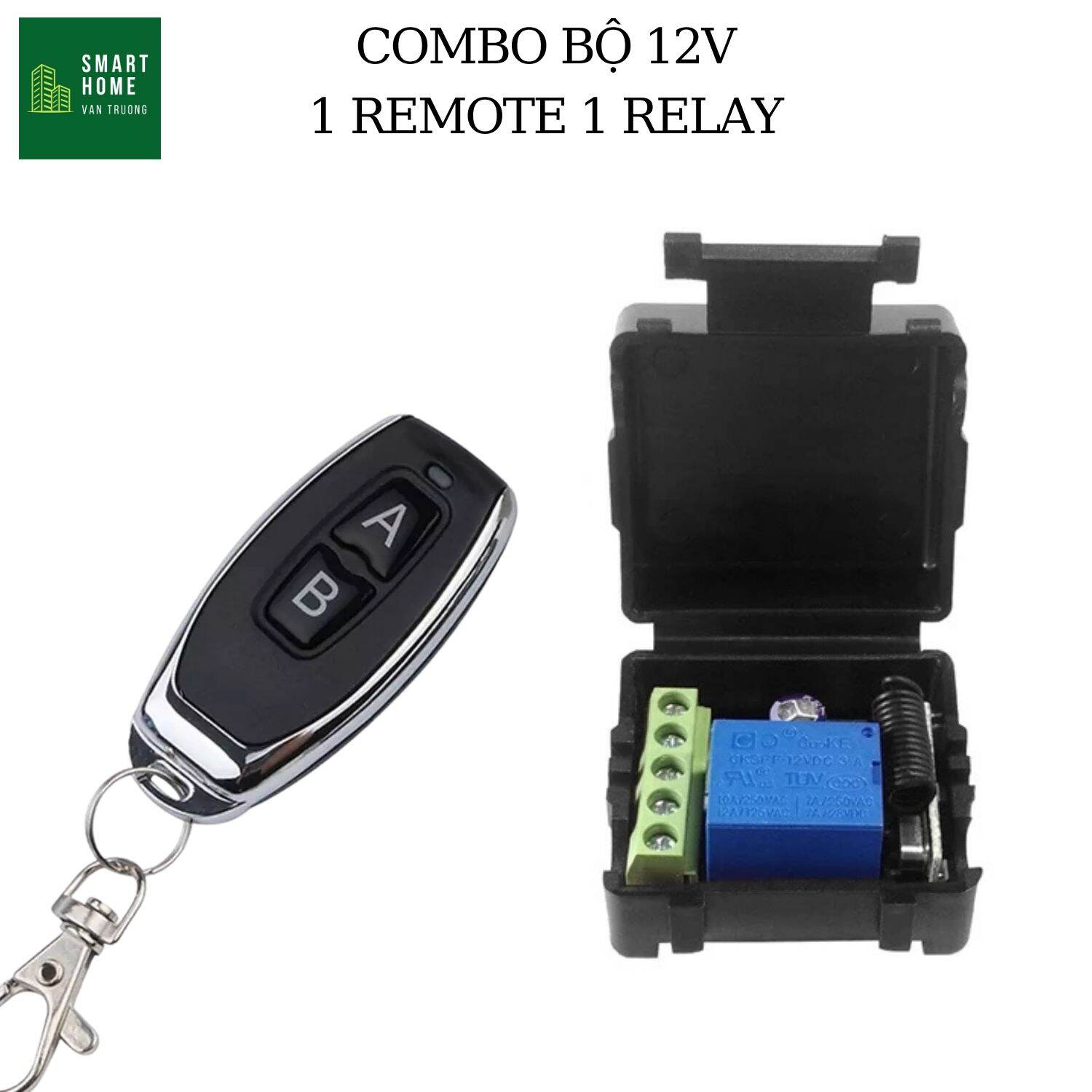 Module chế khoá từ xa cho xe máy, khoá cổng, khoá cửa, 12v, 433Mhz