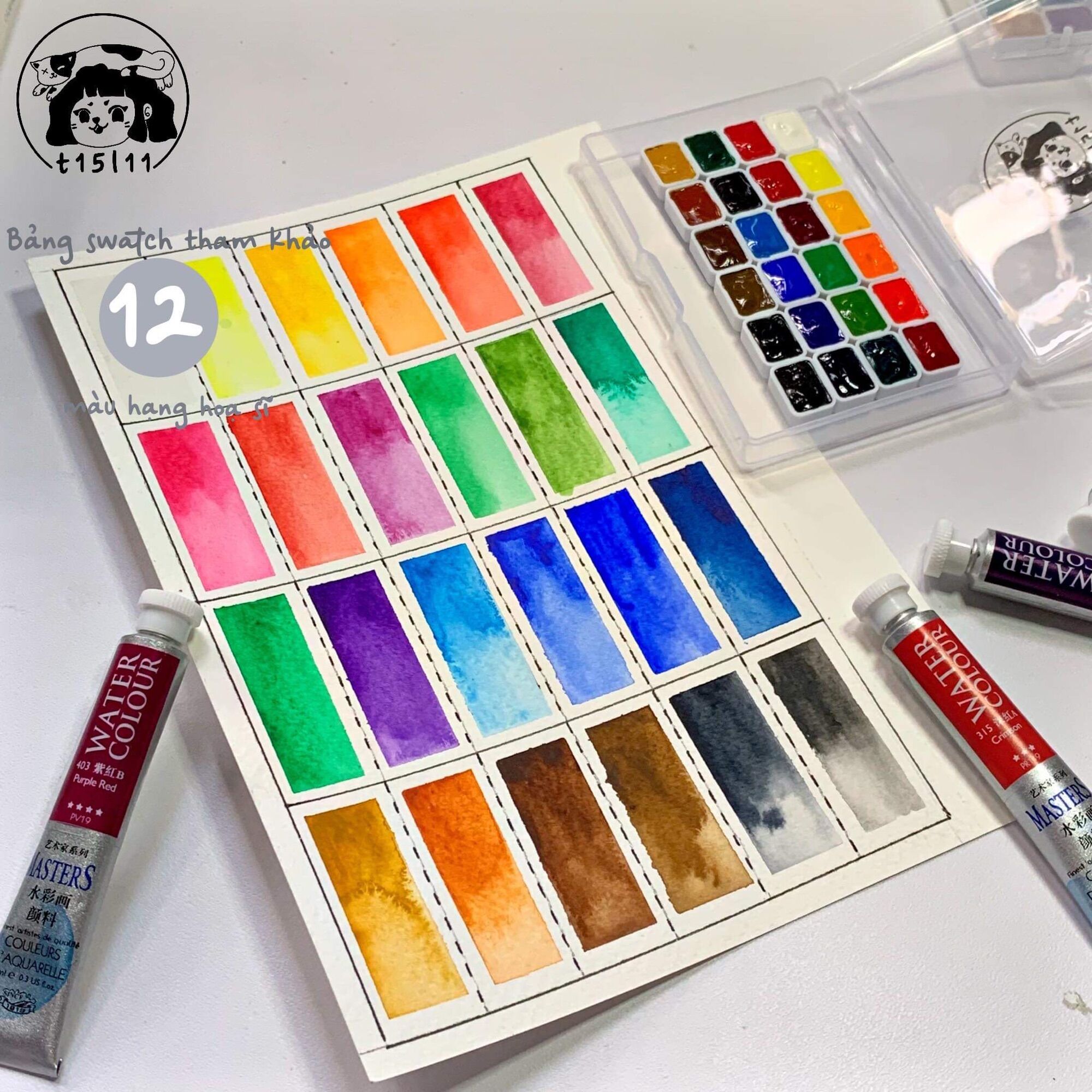 [t15l11] Marie's Master hạng hoạ sĩ 12/24 Pocket 0.6ml